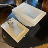 Leucos ceiling lamp "cloud" in opaline glass, ca 1980s