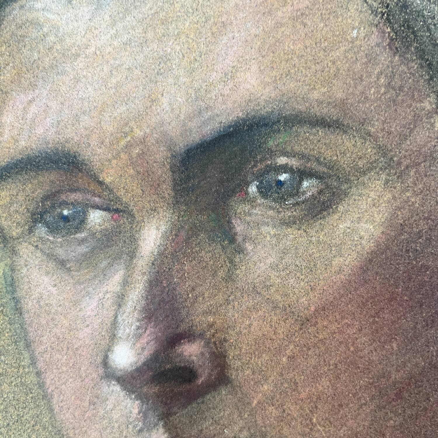 Painting early 20th century "The Woman in the Blue Turban"