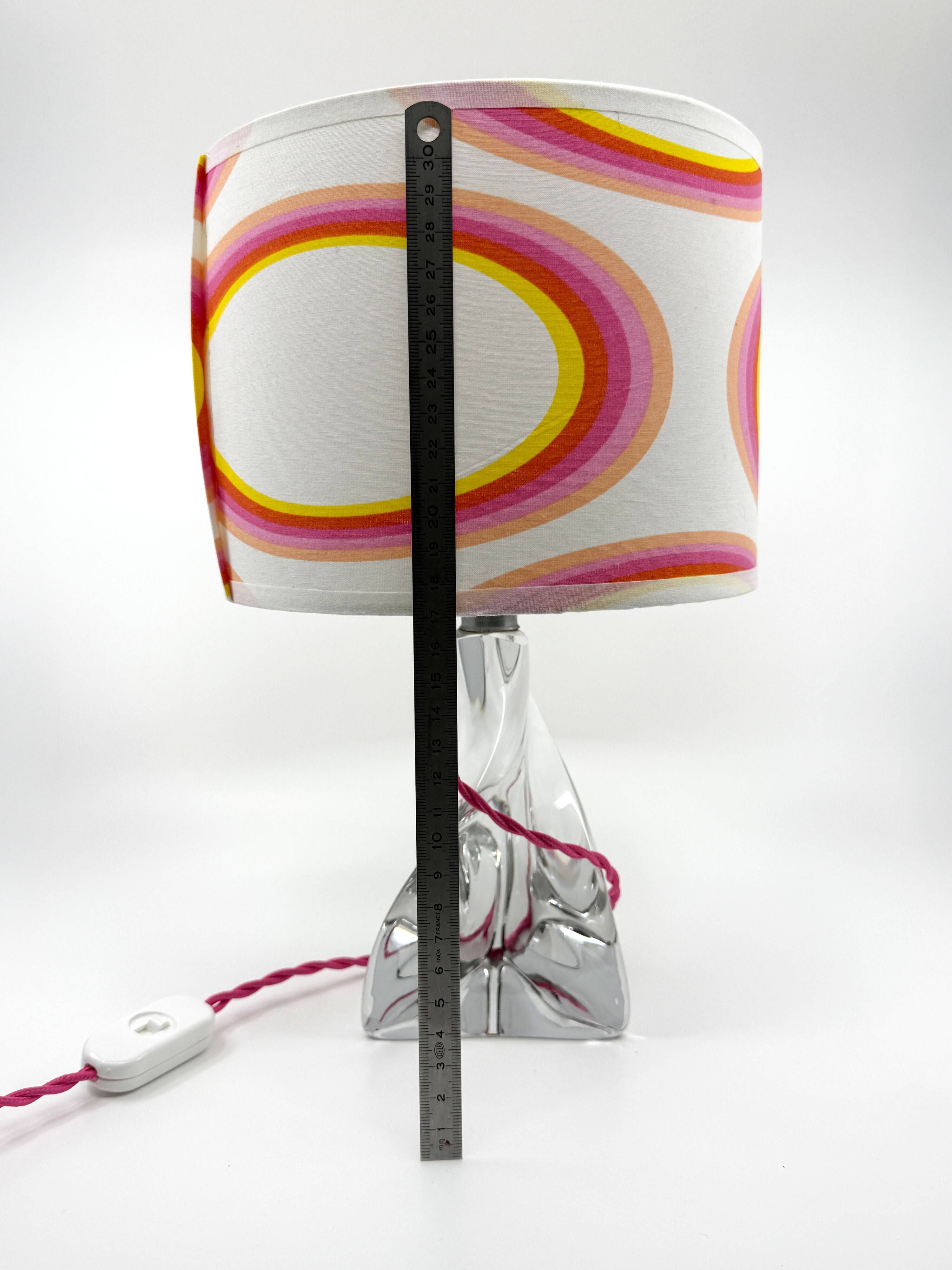 Lamp • Lorraine Crystal • France • 1950 • Custom lampshade