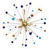 Contemporary Multicolor “Star” Murano Glass Sputnik Chandelier