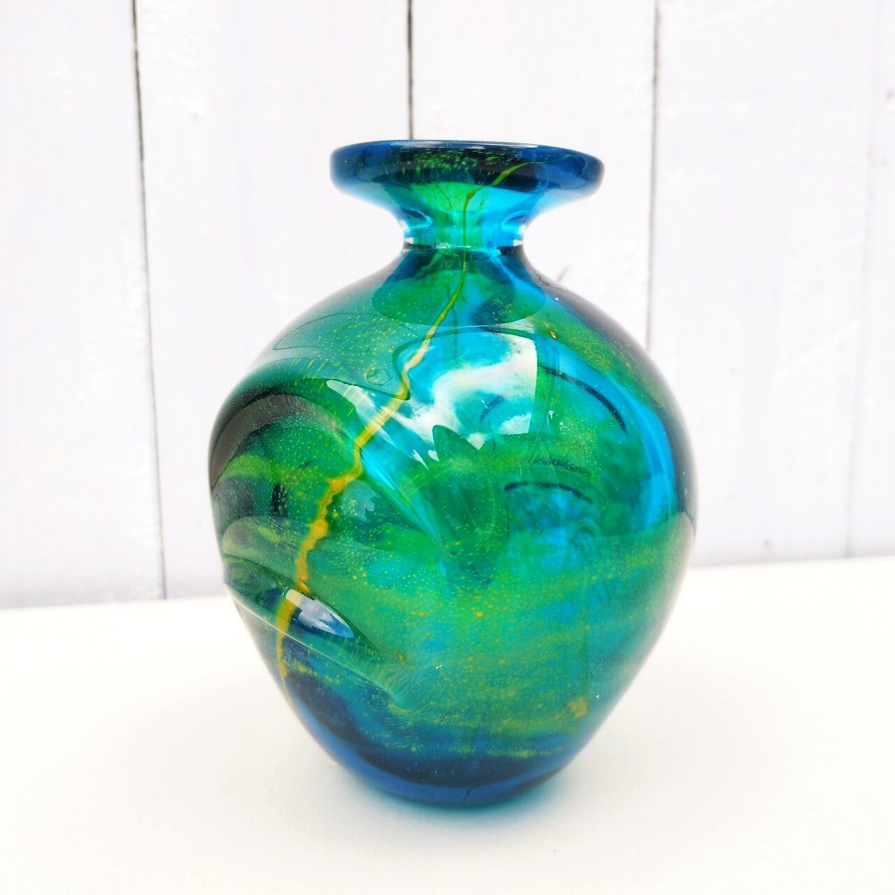Thick glass vase design Molina Italy