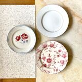 6 floral ceramic plates