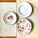 6 floral ceramic plates