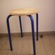 Tabouret vintage metal et bois