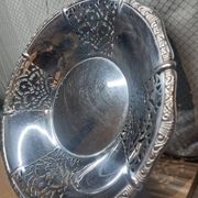 Vintage cut alfra alessi perforated basket stainless steel 18/10 italy