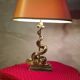 lampe bronze dauphin poseidon angleterre 1910 circa tres bon etat h57x34