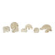Set of 8 travertine animal sculptures by Fratelli Mannelli 1970