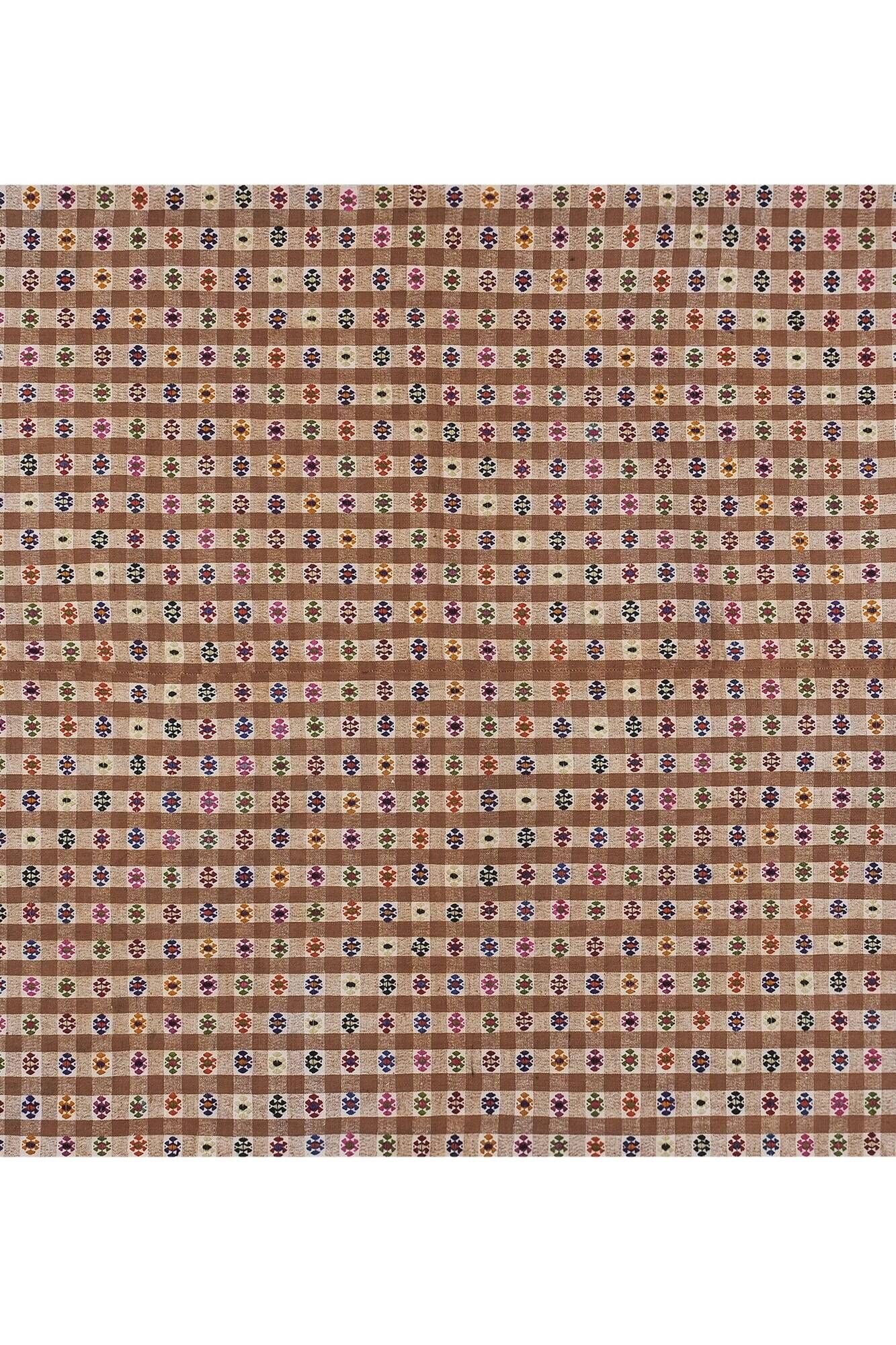 Vintage Turkish kilim, handwoven, 202x246 cm.