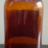Lot of old glass perfumer bottles with original labels