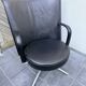 Swivel armchair EJ80B “Partner” – Erik Jørgensen – black leather