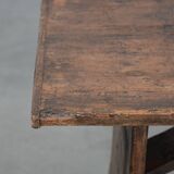 Timeless and characterful antique English hallway bench / bench for the dining table made of pinewood