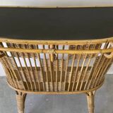 Rattan and wicker bar from the 50s and 60s