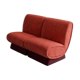 Brick Red Sofa — Sculpted Silhouette