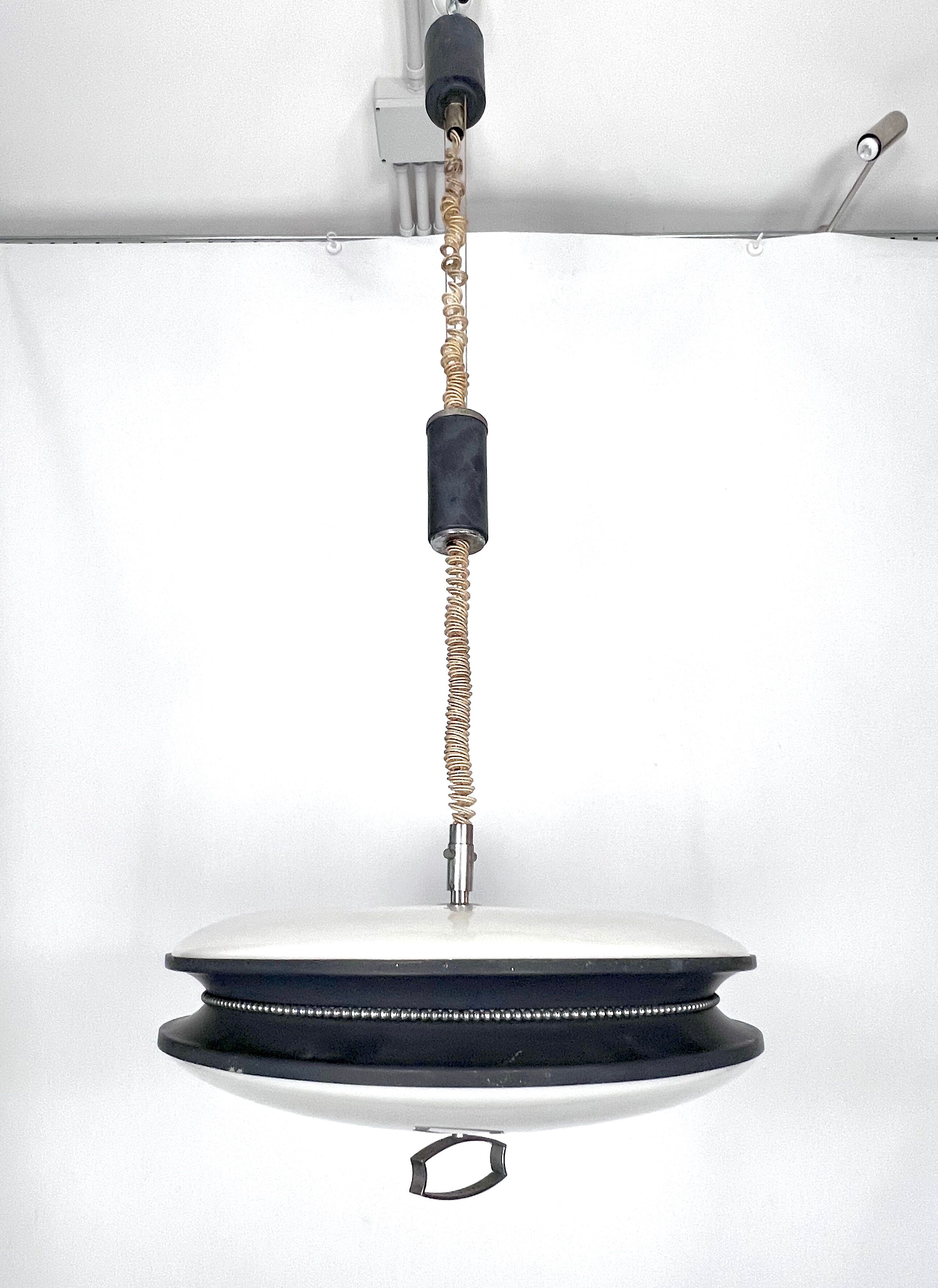 Vintage Italian adjustable chandelier by Reggiani, Italy 1960s