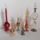 6 Egyptian gold and mouth-blown perfume bottles