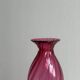 Twisted pink blown glass vase