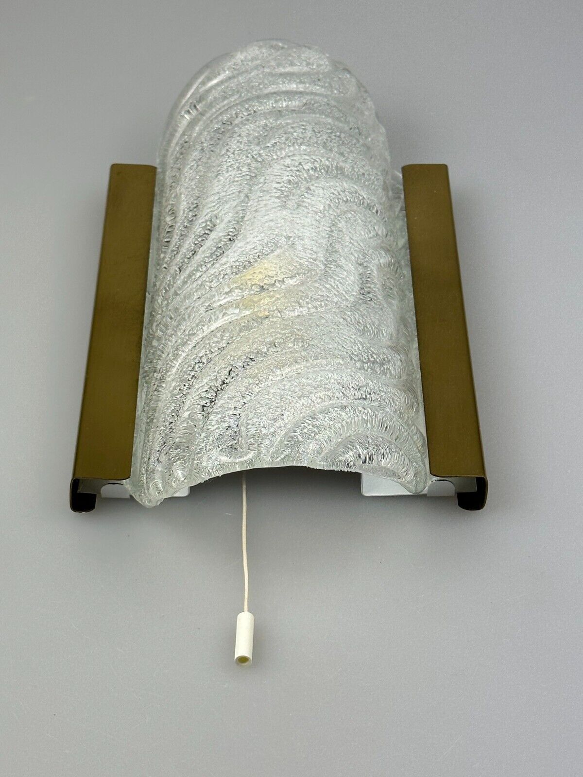 60s 70s wall lamp Fischer Leuchten Germany Wall Sconce Ice Glass Design