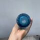 Vase en verre bleu Gral 1960