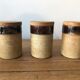 Set de 3 pots à épices en grès