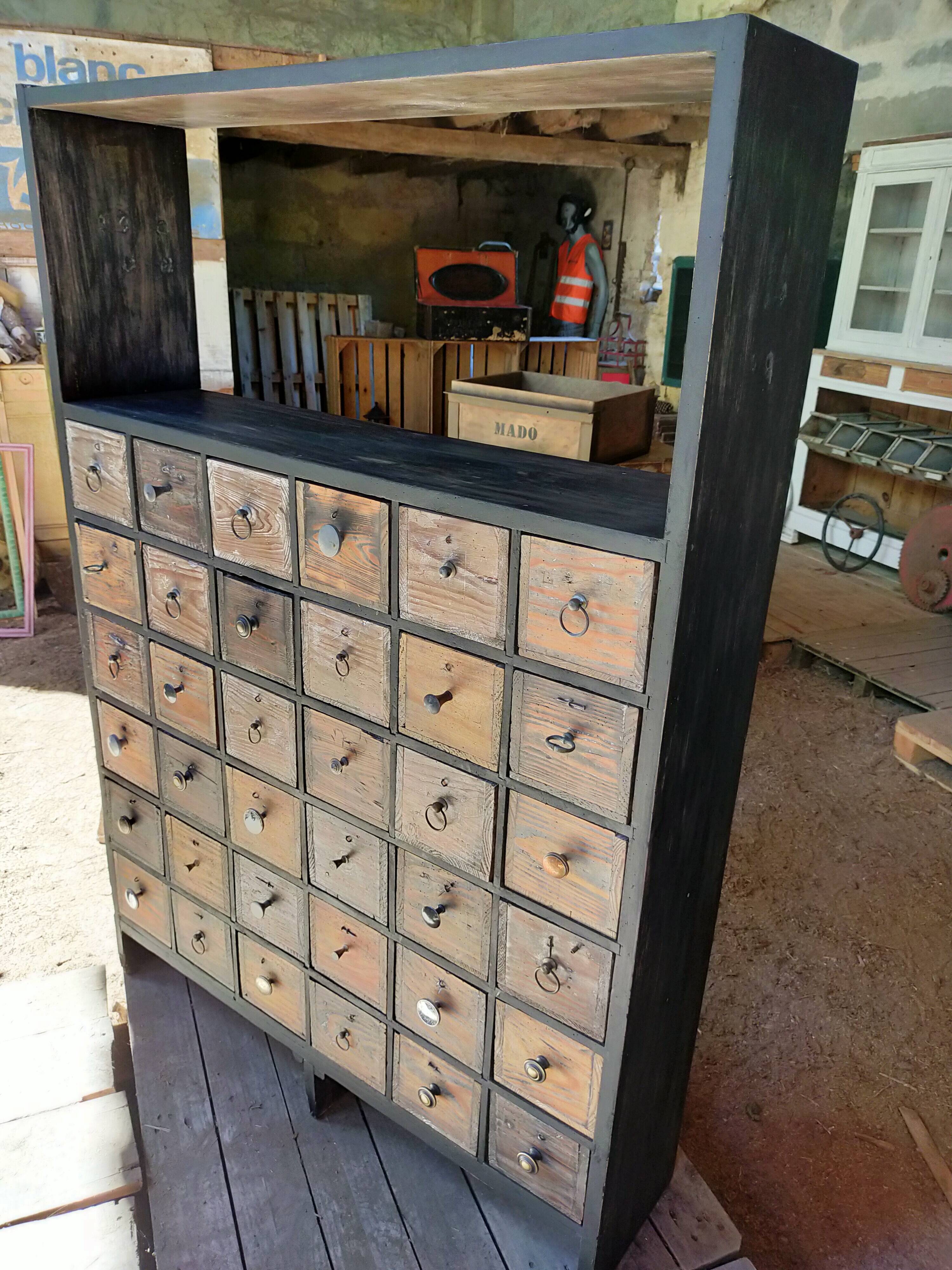 Trade furniture with drawers, hardware nailer