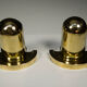 Set of Unique Cubistic Brass Wall Lamps, 1920s