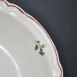 Plat creux saladier vintage AGRESTE en faïence de Sarreguemines DV 31cm