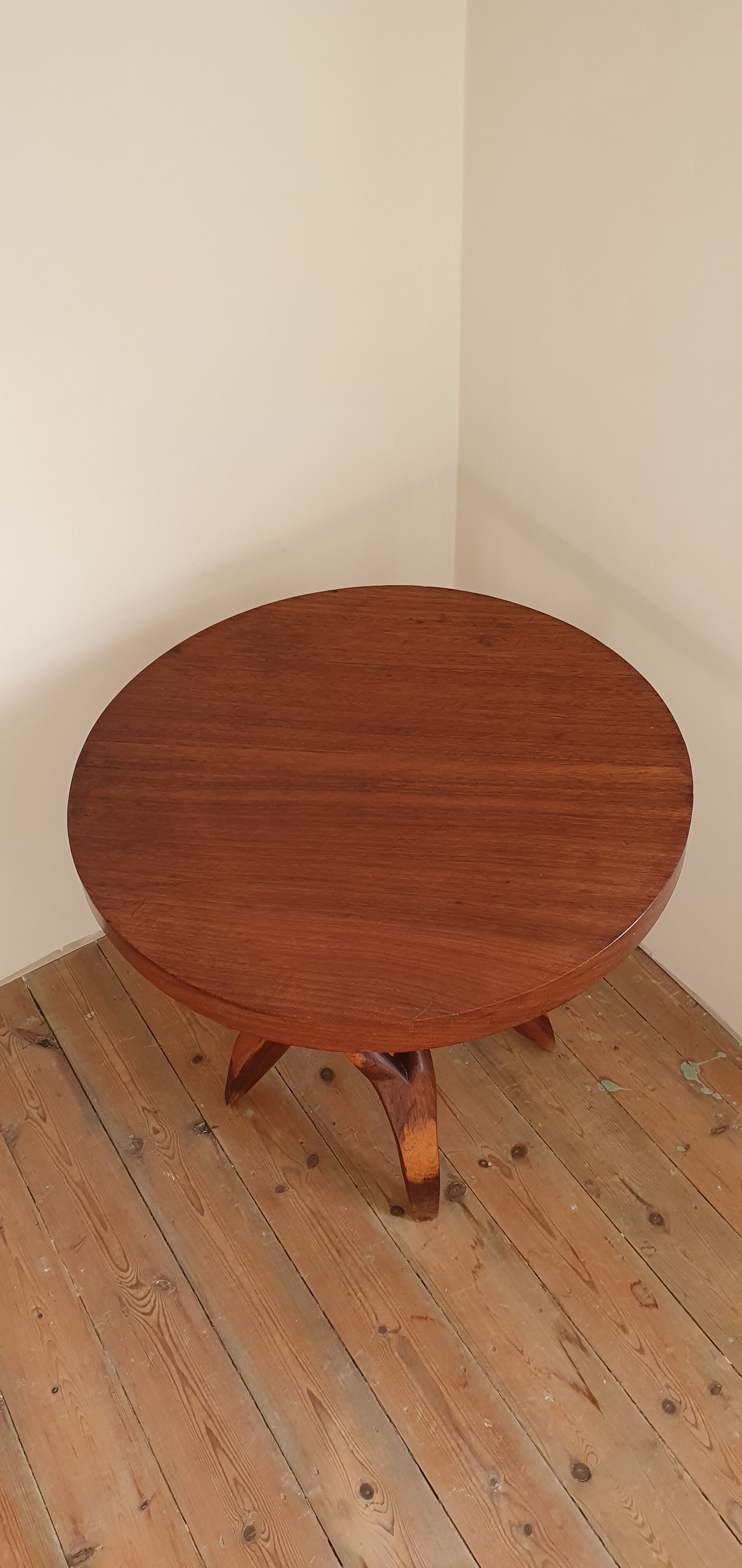 African teak root table 50s