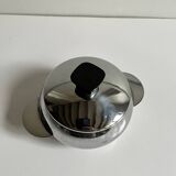 Chrome-plated stainless steel sugar bowl
