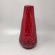 1960s Gorgeous Red Vase in Murano Glass By Ca dei Vetrai. Made in Italy