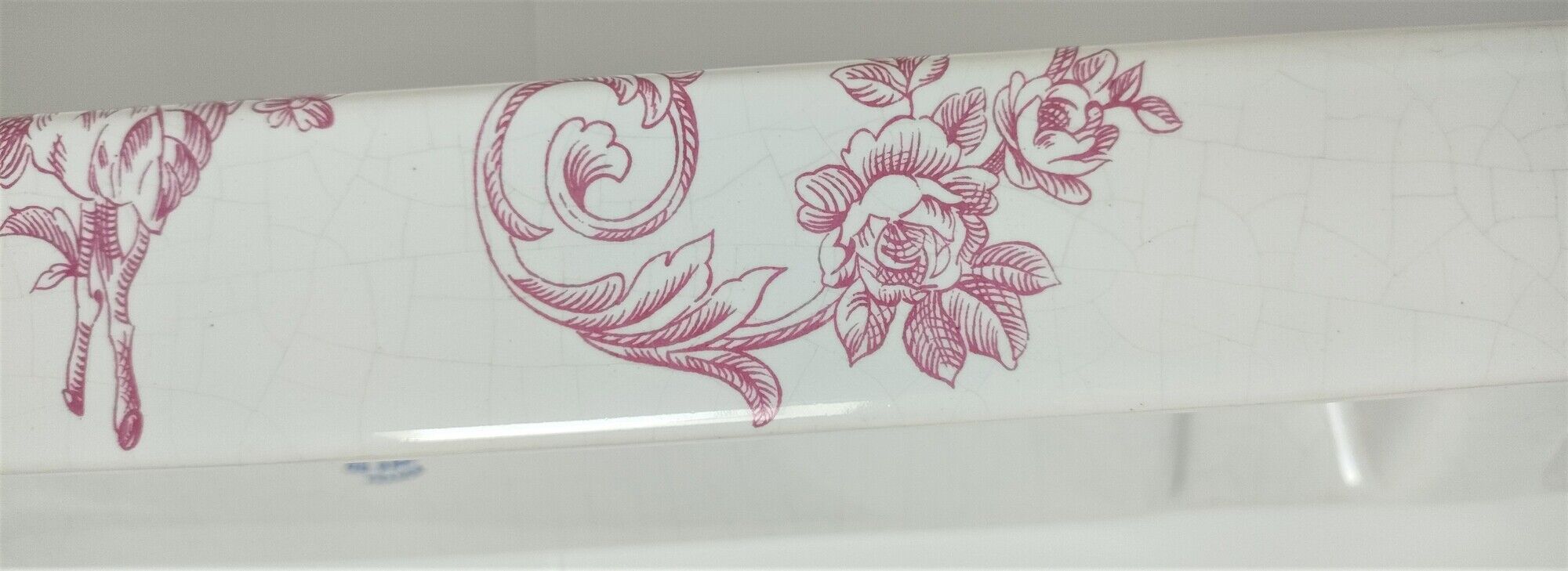shelf porcelain earthenware of Paris floral decoration style toile de Jouy