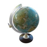 Bright globe world map