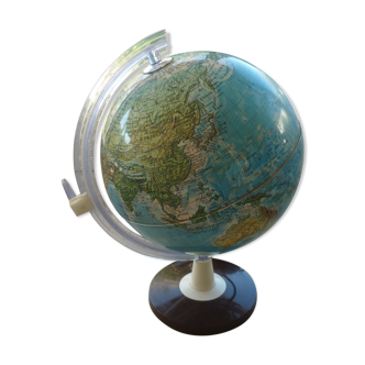 Bright globe world map