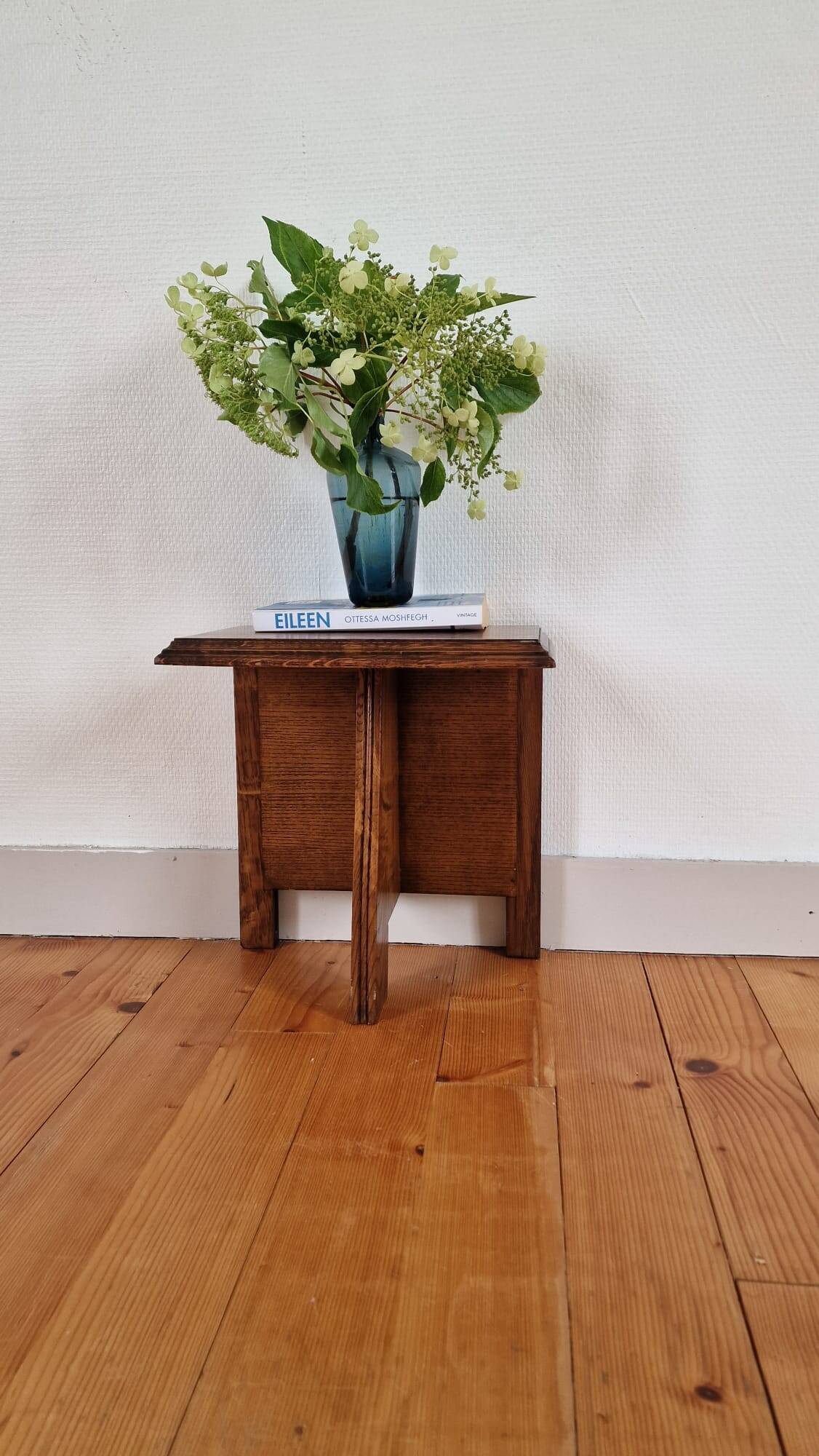 Bedside table or end of sofa Italian brutalism wood