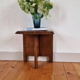 Bedside table or end of sofa Italian brutalism wood