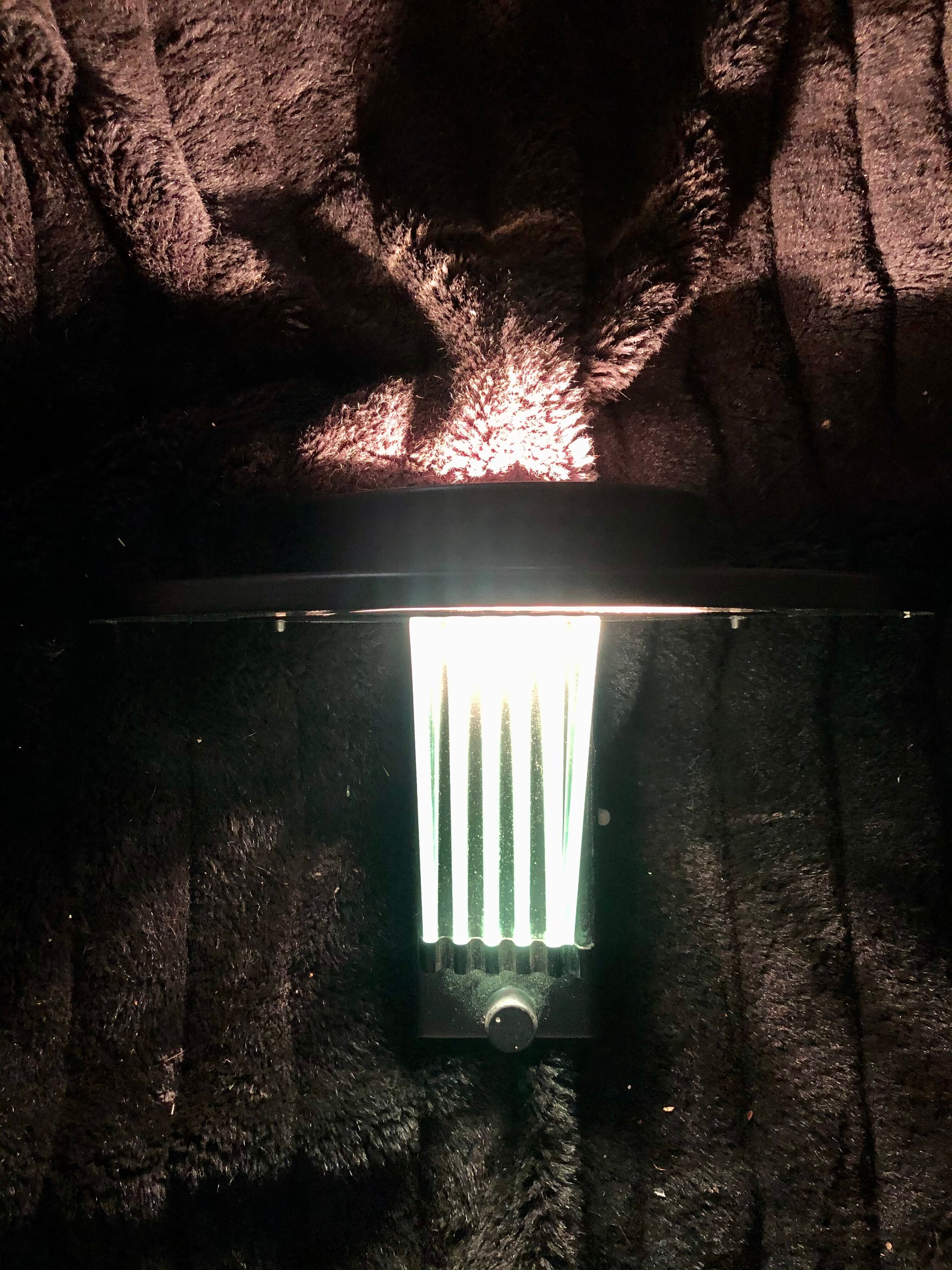 Italian glass wall light 1980