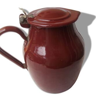 Brown glazed pitcher