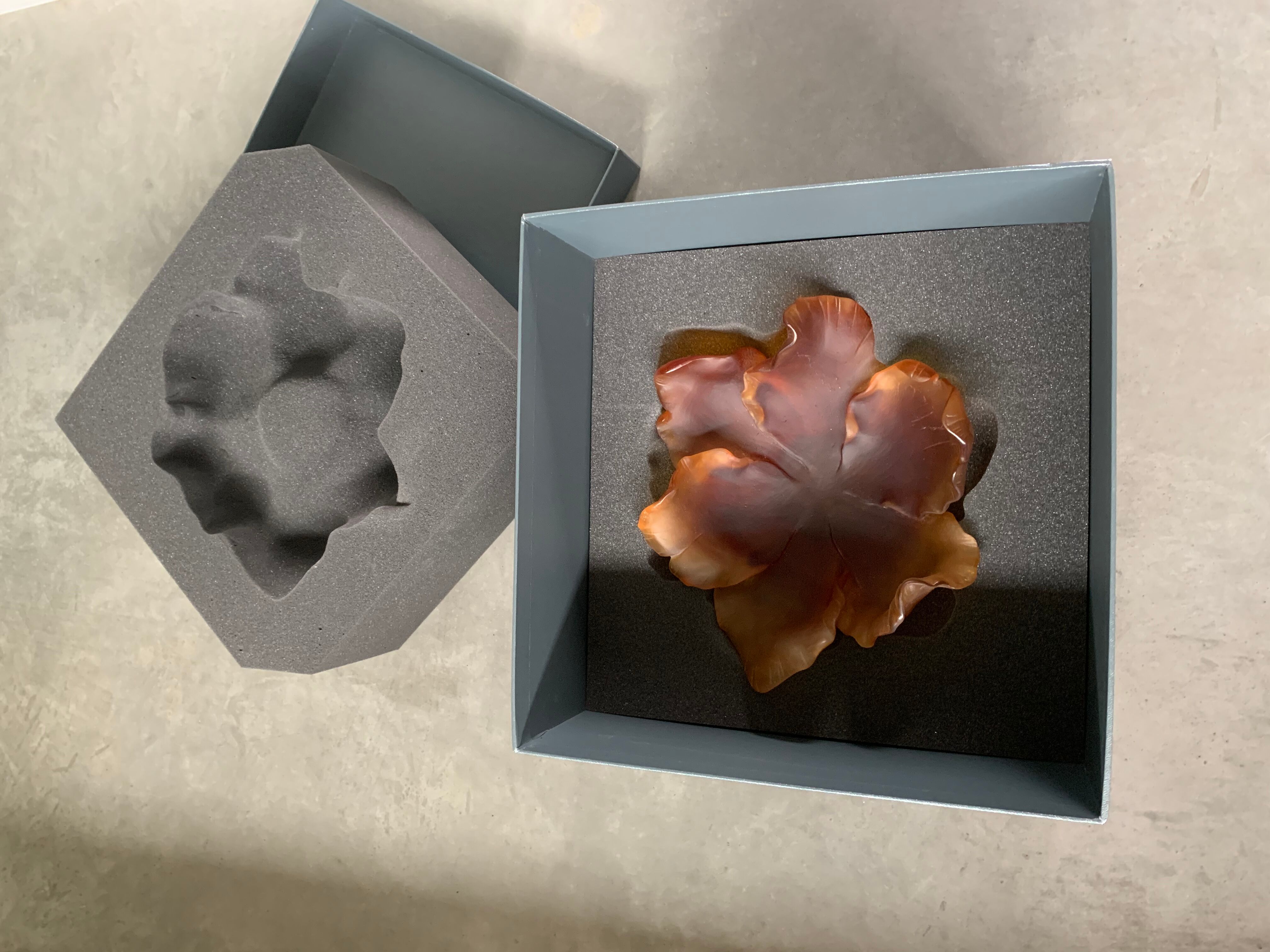 Daum Amber Tulip Cup