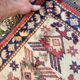 Antique Caucasian Shirvan carpet from the late 19th century, handmade wool, 183x275cm.