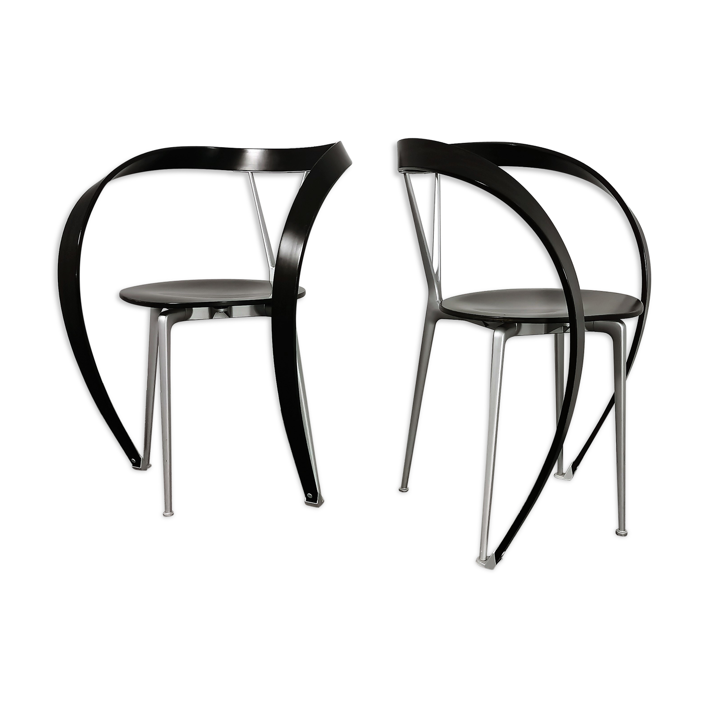Paire de chaises Andrea Branzi 'Revers' par Cassina Italie 1990