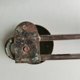 Old coat hanger two hooks