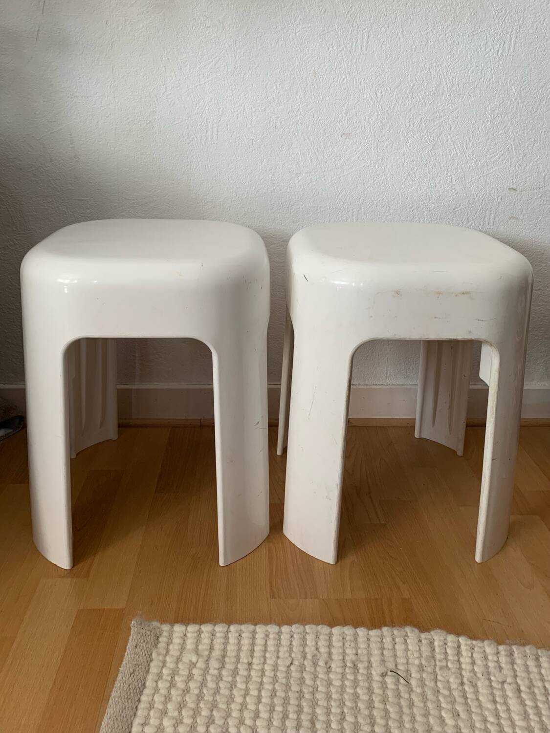 Vintage plastic stool from the 70s