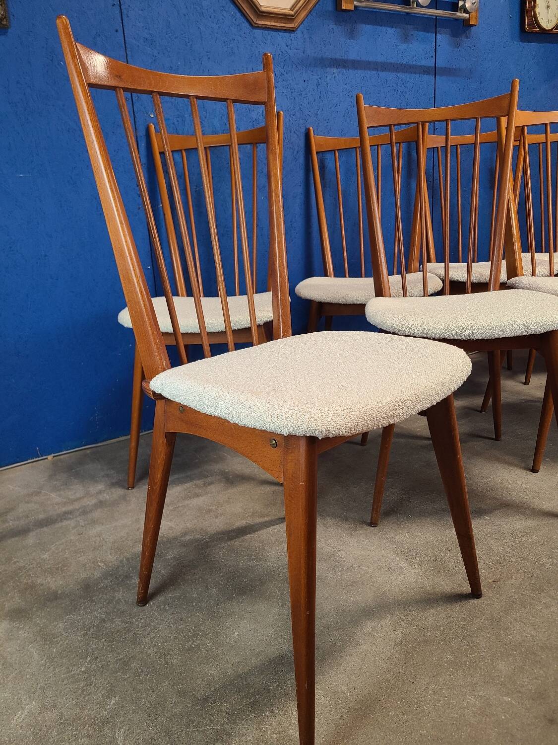 Chaises années 60 scandinave rénovées