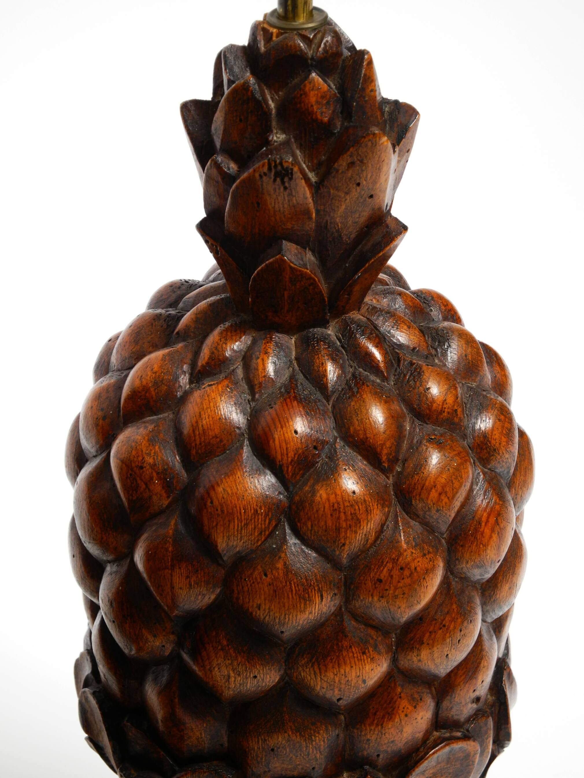 Pair of very decorative large Mid Century Modern "Pineapple" table lamps ma