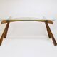 Mid-century side table by Max Kment, maple, cord, Austria, 1950s