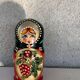 5 Russian matryoshka dolls made of folk and vintage handmade wood