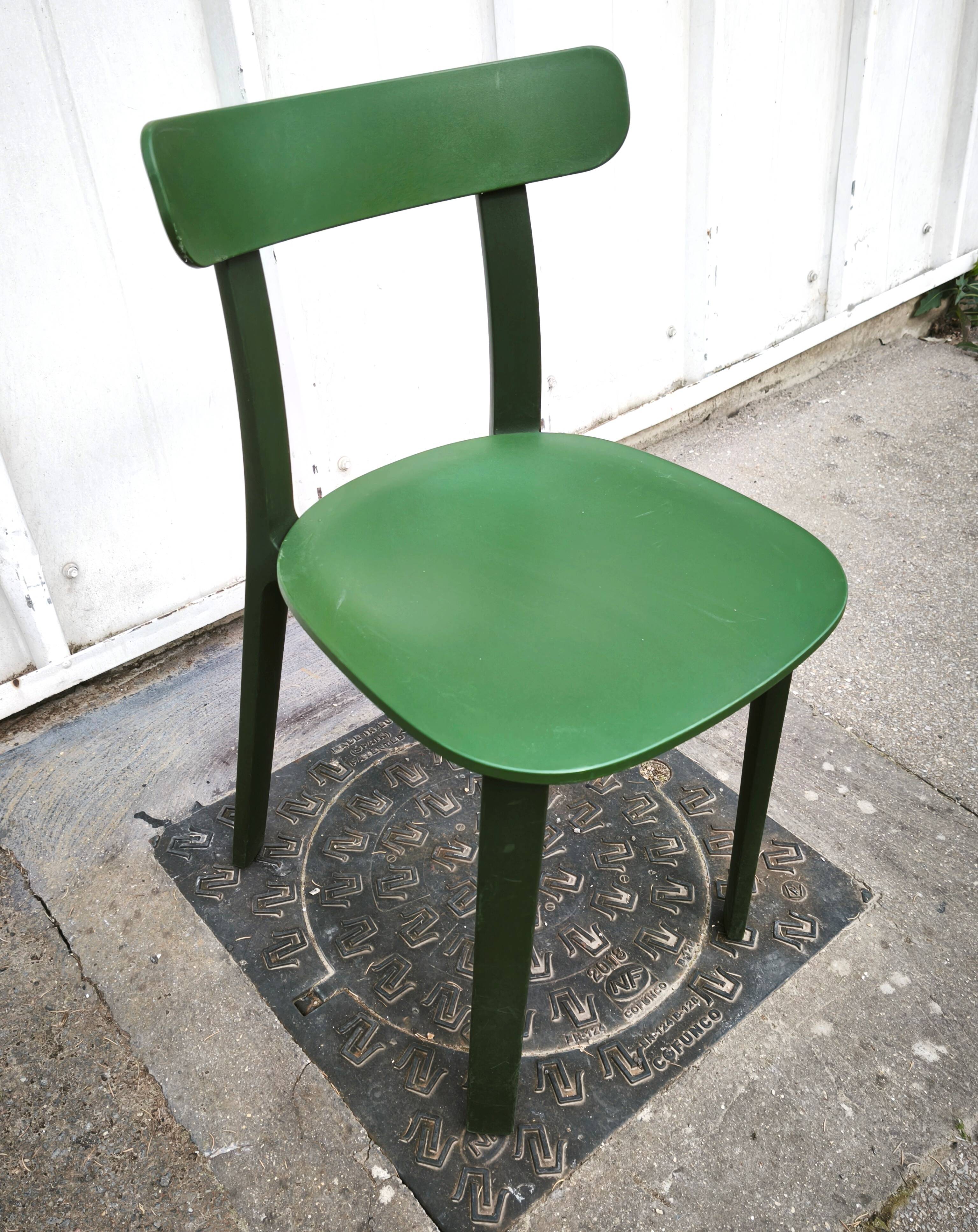 Set of 4 All Plastic Chairs, Vitra