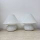 Limburg Glashütte glass table lamp mushroom , 1970’s