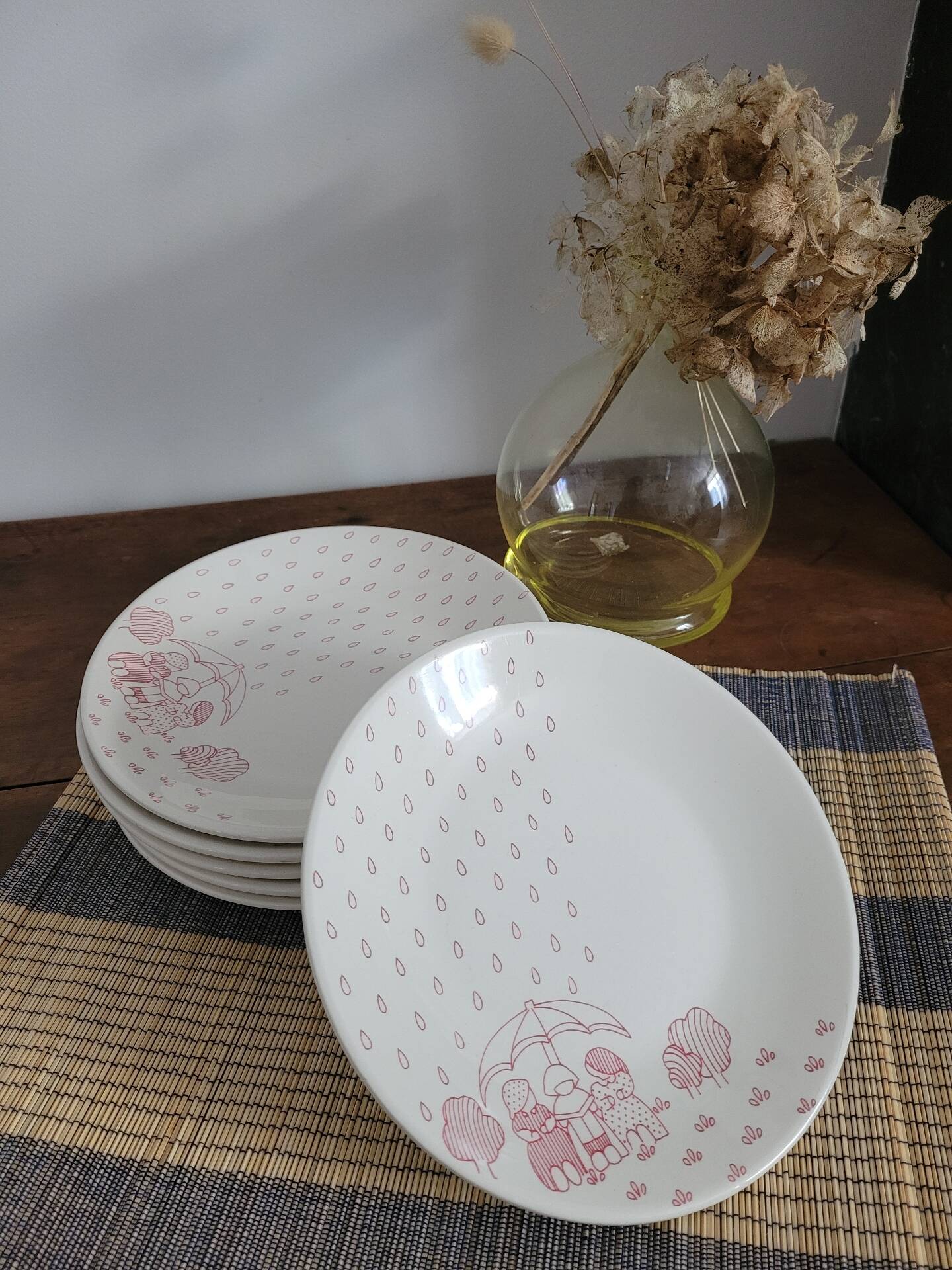 Lot de 6 assiettes à dessert Sarreguemines