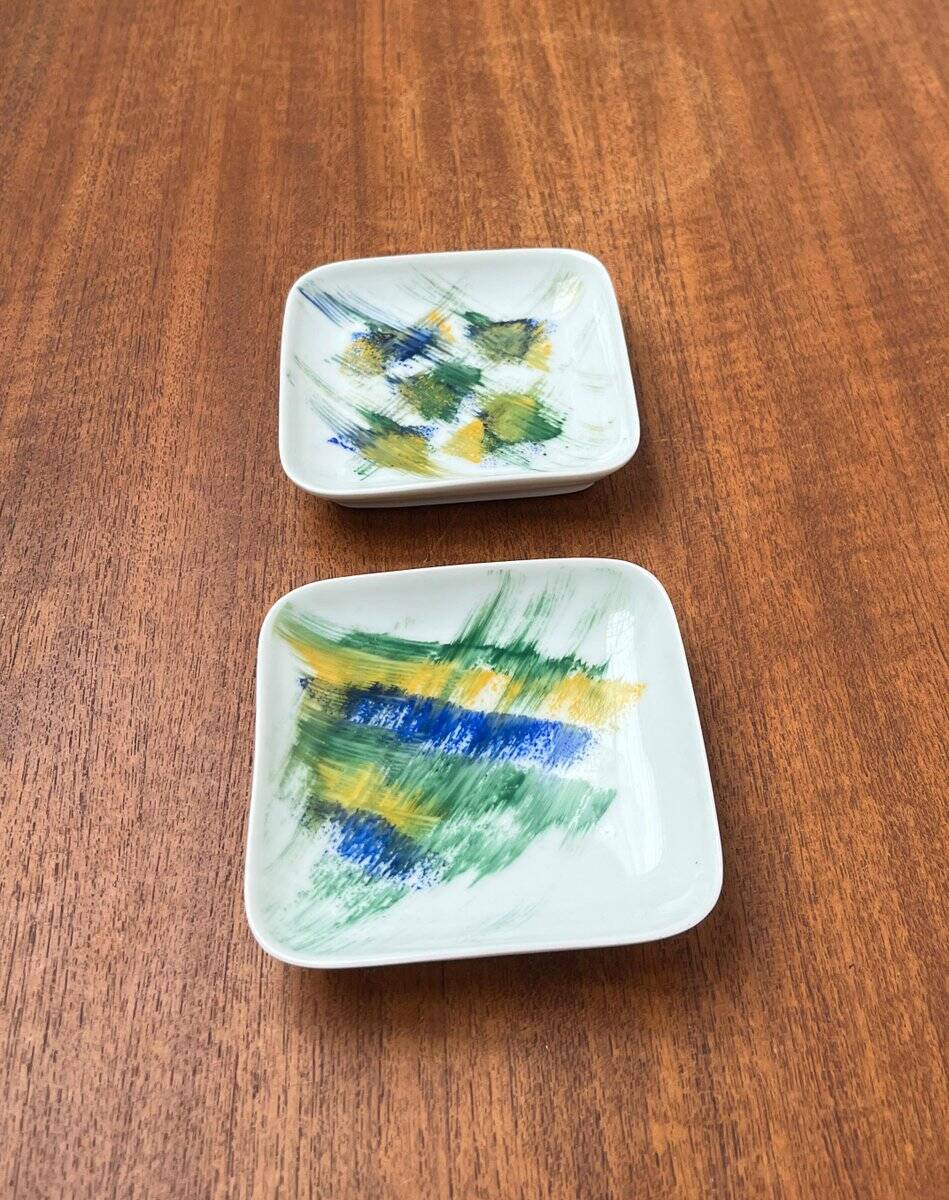 Vintage Danish ceramic wall plates from Bornholm, set of 2.