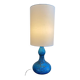 Lampe vintage en céramique bleue style année 70  trés décorative
